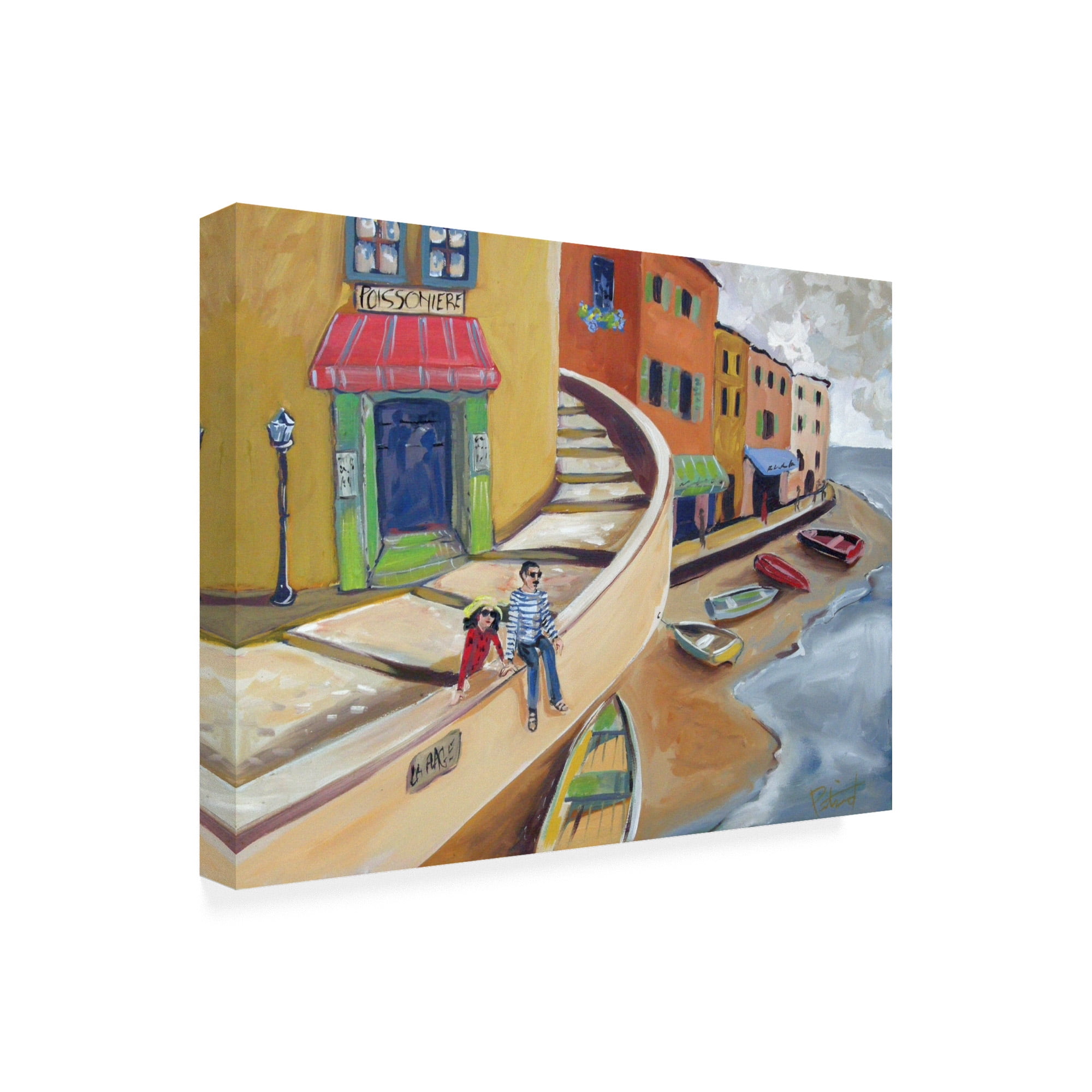 Trademark Fine Art 'Sitting On The Coast' Canvas Art by Patricia A. Reed