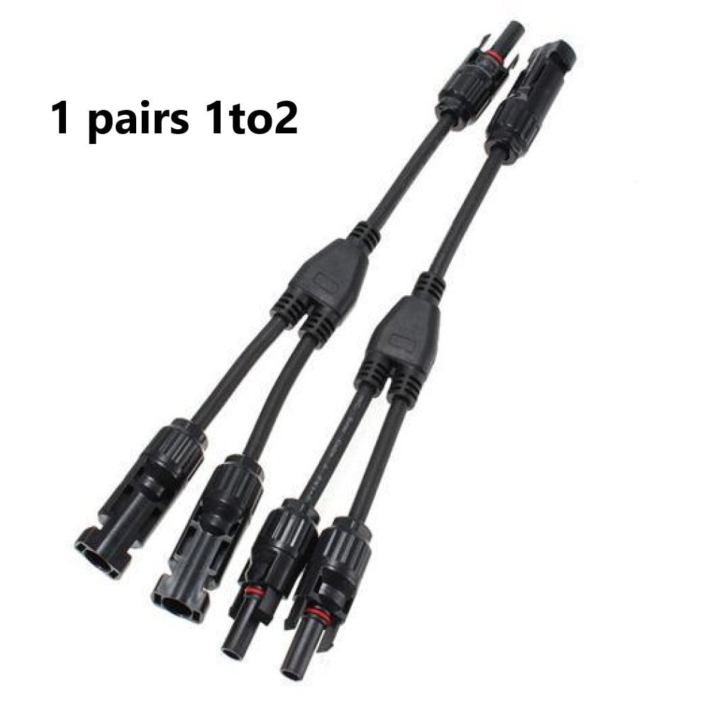 3 Way MC4 Solar Panel Branch Cable Connector Pair