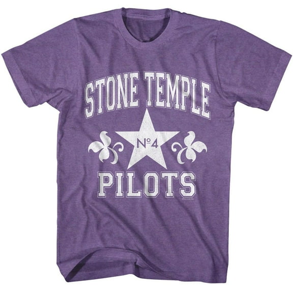 Stone Temple Pilots Athletic Purple Heather Adult T-Shirt