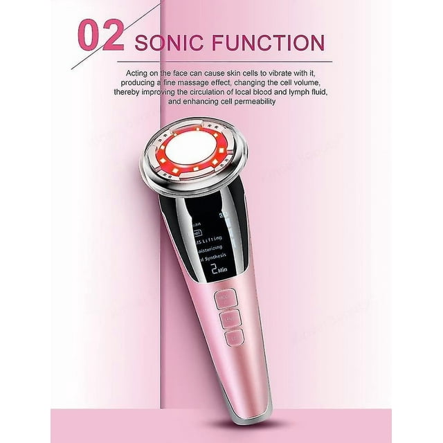 Limpiadores faciales EMS Beauty Instrument 6 en 1 Calientes y Fríos
