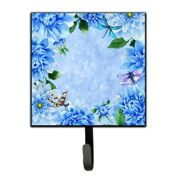 Blue Dahlias Leash or Key Holder