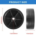 thumbnail image 2 of Trailer Jack Wheel Replacement 1200lbs Capacity Plastic Trailer Jack Wheel Practical Trailer Tongue Jack Wheel with Screw Kit for Boat Trailer Jack with Wheel, 2 of 9