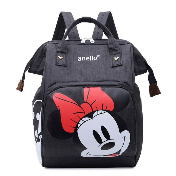 Bolsa de pañales de bebé de Minnie de Disney, mochila de marca de lujo, bolsa de pañales multifunción ALTERAccessrespiration EvaluBaby Goods zhangyuxiang unisex
