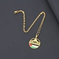 thumbnail image 6 of Necvior Al Aqsa Mosque and PLES Map Necklace Pendant Choker Couple Clavicle Chain, 6 of 12