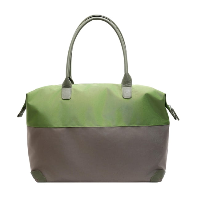 Bolsa de viaje de lona, bolso de hombro ligero a la moda para entrenamiento, Camping, playa Verde