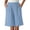 Blue, variant on Arlun Womens High Waist Baggy Shorts Linen Loose Fit Five Point Pants with Pockets Solid Color Wide Leg Summer Shorts 2026 Beach Vacation Thin Breathable Bottoms White XL
