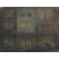 thumbnail image 2 of James Abbott McNeill Whistler 18x15 Gold Ornate Wood Frame and Double Matted Museum Art Print Titled - Nocturne- Black and Red-Back Canal, Holland, 2 of 4