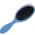 thumbnail image 5 of Mini cepillo desenredante de bolsillo con mango antideslizante para cabello húmedo y seco, masaje del cuero cabelludo, negro., 5 of 5