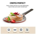 thumbnail image 5 of Crepe pan, , Ceramic, Nonstick pan, 10 inch, Bakelite Handle, Tawa pan, Griddle, Pancake Maker, Skillet, Omelette, Tortilla, Roti, Naan, Dosa, Lightweight, free, Red, 5 of 8