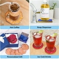 thumbnail image 3 of LET'S RESIN 18 Pcs Coaster Resin Molds Silicone, Coaster Molds with Round Square Octagon Shape Holder Molds for Epoxy Resin, DIY Art Craft Cup Mats, 3 of 8