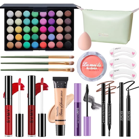 Set de Maquillaje PWYSHXDF 16 Piezas Kit de Regalo para Viaje