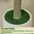 thumbnail image 5 of ROMSWI 5FT Artificial Fiddle Leaf Fig Tree with White Planter Pot Natural Trunk Realistic Leaves Lifelike Faux Floor Plant For Home House Office Decor Indoor, 5 of 10