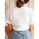thumbnail image 2 of Women's Science Cat Print T-Shirt - Humorous "CAT·ION" Pun Design with Cartoon Cat & Chemistry Graphics, 100% Cotton Short Sleeve Crew Neck Casual Top for Spring & Summer, 2 of 6