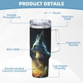 thumbnail image 5 of KLL Firefly Forest Fox Print 40oz Stainless Steel Insulated Car Cup Coffee Mug with Spillproof Lid - Keep Your Drink Hot or Cold on the Go, 5 of 8