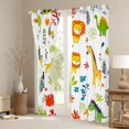 thumbnail image 3 of Castle Fairy Elephant Giraffe Black Out Curtains,Wildlife Curtains Pack of 2 (42x63 Each), 3 of 6