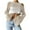 Beige, variant on Cavosen Bathing Suit Cover up for Women Shirt Dress Summer Beach Knitted Crochet Hollow Out Shirt Cover Ups Long Sleeve Round Neck Sheer Flare Sleeve Crop Kaftan Plain Kimono