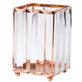 thumbnail image 1 of Estrela - Soporte para brochas de maquillaje de cristal hecho a mano, lápiz de cejas, colección de vasos, organizador de almacenamiento de cosméticos para tocador, baño, dormitorio, escritorio de, 1 of 5