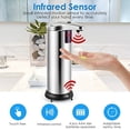 thumbnail image 4 of Automatic Soap Dispenser, Touch-Free Liquid Soap Dispenser 3 Levels Adjustable, 9.5oz Touchless Soap Dispenser, Smart Automatic Soap Dispenser for Bathroom, Kitchen, Compatible with Dish/Hand Soap, 4 of 6