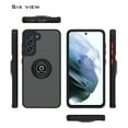 thumbnail image 6 of CoverON For Samsung Galaxy S21 FE Phone Case, Ring Holder Kickstand Magnetic Mount Clear Hard Back Cover Rubber Bumper, Black, 6 of 8