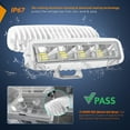 thumbnail image 4 of Nilight Marine LED Navigation Lights 2PCS 72W White Flood Beam Ponton Boat Deck Dock Lights for Night Fishing T-top Stern Yacht Kayak Port Sailboat Trucks Tractors, 2 Years Warranty, 4 of 9