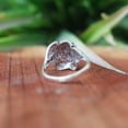 thumbnail image 4 of Rose Flower Ring, Pure Sterling Silver Ring, Silver Petal Ring, Silver Oxidized Ring, Statement Ring, Rose Jewelry for Her, Boho Floral Ring, 4 of 5