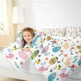 thumbnail image 4 of Manfei Boho Dinosaur Egg Twin Comforter Set,Cute Cartoon Flower Kawaii Rabbit,Breathable Reversible Decor For Kids,2-Piece, 4 of 8