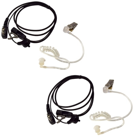 HQRP 2-Pack 2 Pin Acoustic Tube Earpiece Headsets Mic for ICOM IC-F44GS  IC-F44GT  IC-F4GS  IC-F4GT price history on PriceWatchPro