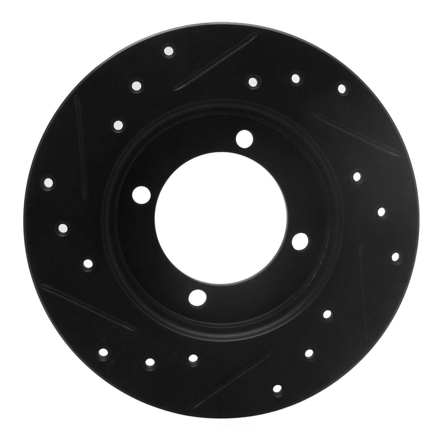 Dynamic Friction Company 633-54000R DFC Brake Rotor - Drilled And Slotted - Black