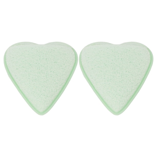 Esponja limpiadora facial, 2 piezas en forma de corazón, esponja limpiadora facial reutilizable, diseñada a medida