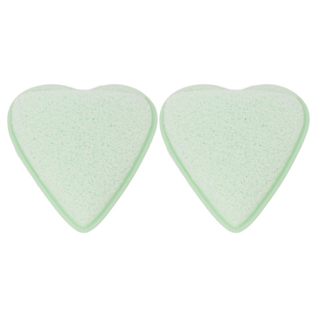 Esponja limpiadora facial, 2 piezas en forma de corazón, esponja limpiadora facial reutilizable, diseñada a medida