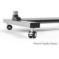 thumbnail image 4 of TechOrbits Bureau Roulant pour Ordinateur Portable - Chariot d'Ordinateur Mobile Debout Ou Assis avec Roues, Hauteur Réglable et Surface de 27,5 Pouces - Poste de Travail Portable pour Bureau à Domicile - Noir, 4 of 4