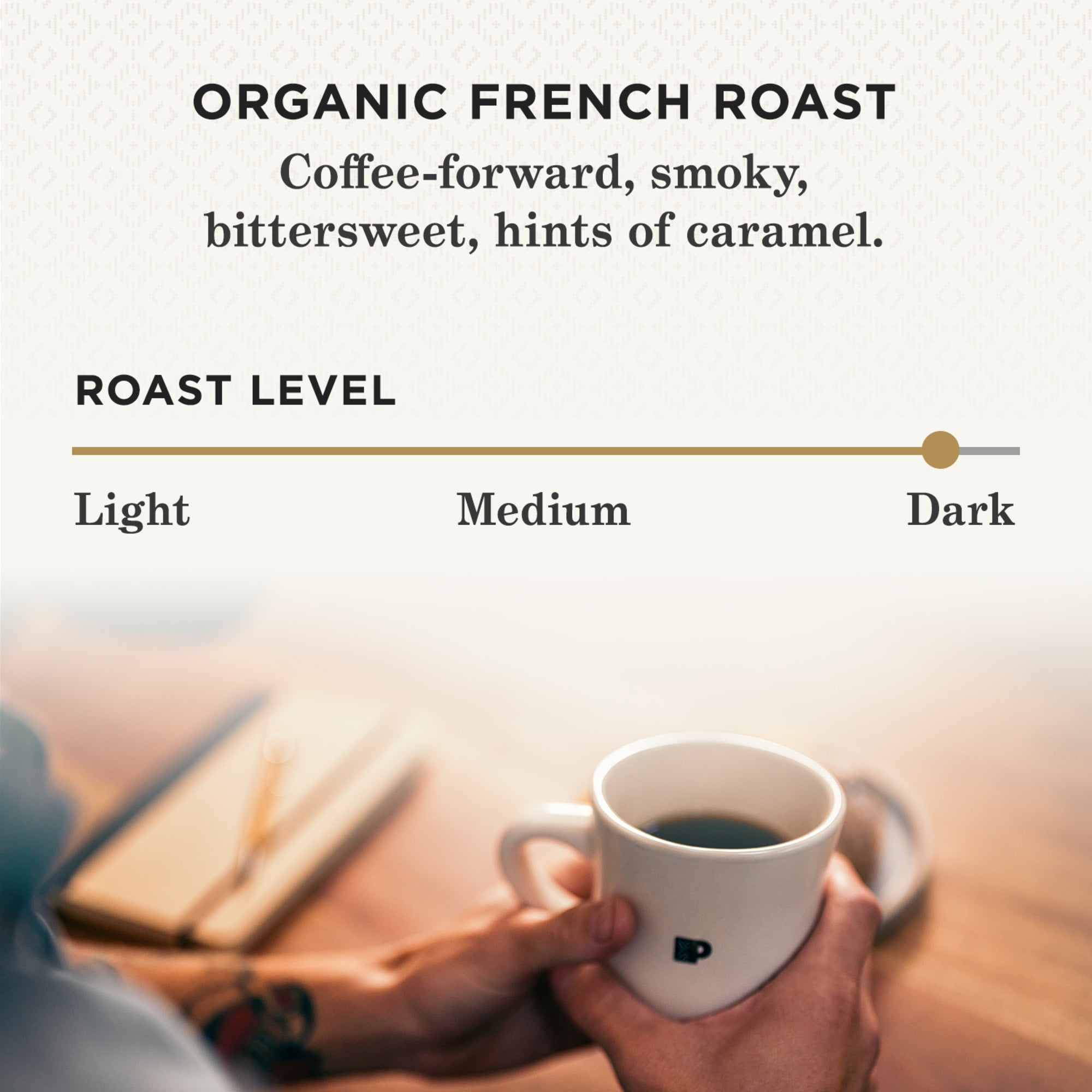 Peet's Coffee Organic French Roast, Dark Roast Drip Coffee, 32 oz Bag