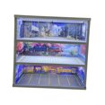 thumbnail image 1 of BELOVING Vitrine de Voiture Modèle 1/64 Diorama de Garage avec Lumière LED Organisateur de Vitrine Style F, 1 of 10