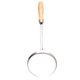 thumbnail image 1 of Cuchara para freír cebolletas redonda de acero inoxidable, aceite para freír, utensilios de cocina con mango largo y madera, 1 of 7