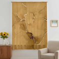 thumbnail image 3 of Yellow Marble Texture Sheer Curtains 54 Inches Long, Country Ombre Fluid Aesthetic Light Filering Curtains, Breathable Simi Curtain Privacy Drapes for Kitchen Bathroom Small Window Treatment, 3 of 9