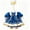 White Blue, variant on RUINIXCW Winter Christmas Porch Goose Outfit for 23 inch Cement Plastic Goose Statue Accessories Garden Porch Goose Clothes Plush Trim Xmas Dress and Hat Set Yard Patio Lawn Decor (No Goose)