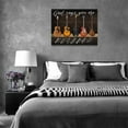 thumbnail image 6 of Guitar Wall Art Christian God Pictures Wall Decor Guitar Music Canvas Painting Prints Bible Verse Home Decorations Framed Artwork for Bathroom Bedroom Living Room 12"x16", 6 of 6