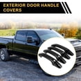 thumbnail image 3 of Cubierta de manija de puerta exterior de 4 piezas, protector de manija de puerta para Chevrolet Silverado 1500 2014-2024, protector de manija de puerta con 4 teclas en negro, 3 of 6