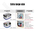 thumbnail image 4 of Baúl para motocicleta KUQIBAO para vehículo eléctrico, de acero inoxidable extragrande y grueso, con revestimiento de cuero, caja trasera para motocicleta, 4 of 4