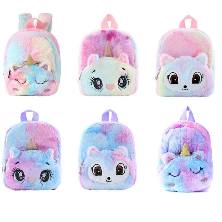 The Cat Backpack With Cat Face Purple Fox