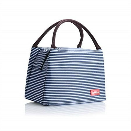 Insulated Lunch Bags For Women Fashionable Reusable Organizer Tote Cooler Bag Handbag S Tomike Navy Blue