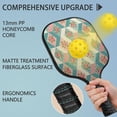 thumbnail image 2 of Pickleball Paddles Set,Pioneer Flower Floral Print Pattern Fiberglass Surface Pickleball Racket Set with 2 Indoor Outdoor Pickleball Balls and Pickleball Bag,Pickle-ball Equipment, 2 of 6