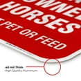 thumbnail image 6 of Privately Owned Horses Sign, Do Not Feed Horses Sign, 12x12 Aluminum, 6 of 8