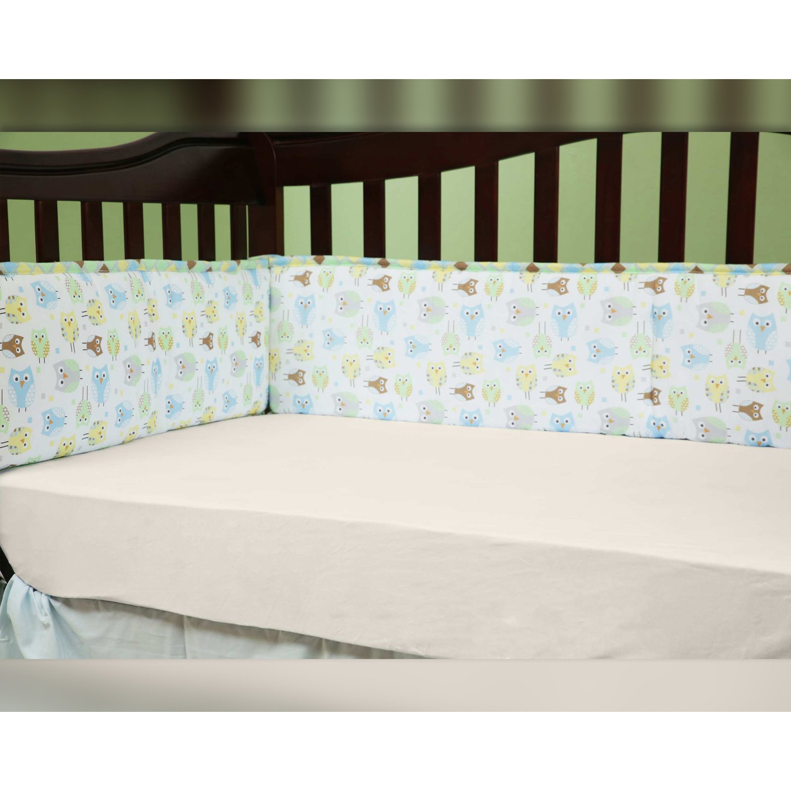 LA Baby 100% Organic Cotton Fitted Sheet for Standard/Full Size Crib & Toddler Mattress