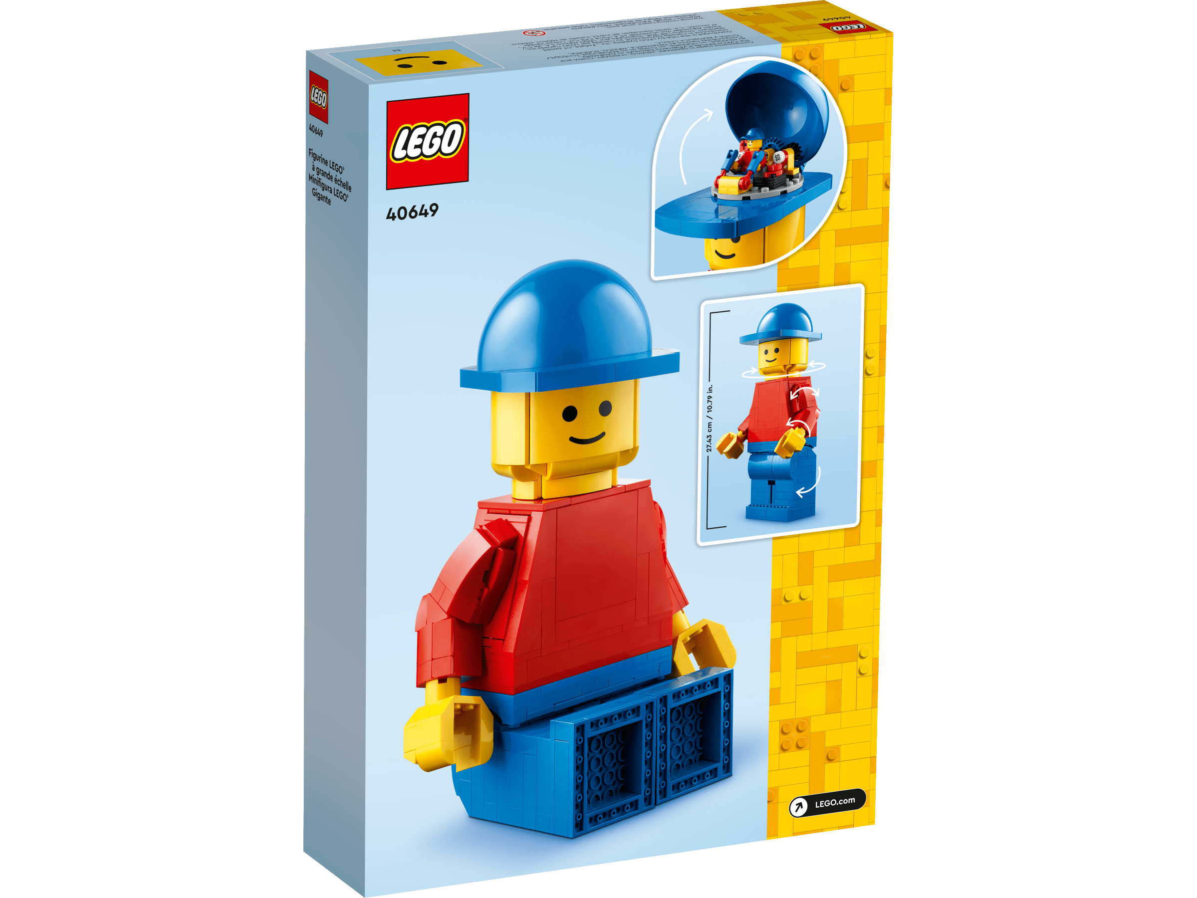 LEGO 40649 Up-Scaled Minifigure Building Set, Collectible Display Toy, Gift for Kids and Adults, 654 Pieces
