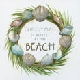 thumbnail image 2 of Nan 15x15 Black Ornate Wood Framed with Double Matting Museum Art Print Titled - Better at the Beach, 2 of 4