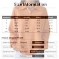 thumbnail image 2 of Women's Waffle Knit Long Sleeve Button Down Collared Polo Shirt Casual Loose Fit Tops for Spring Gray M, 2 of 3