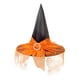 thumbnail image 2 of Sombrero de bruja de Halloween para mujer | Accesorio plegable para disfraz de cosplay | Sombrero puntiagudo de 35 cm de alto | Naranja, negro, rojo y morado | Material: tafetán de poliéster |, 2 of 6