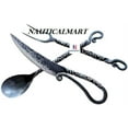 thumbnail image 4 of Hand Forged Medieval Iron Eating Cutlery Set, Viking Feast , Antiquity, Fork, Knife and Spoon Feasting Cutlery Knife, Hand Forged 3 Piece Place Set, 4 of 4