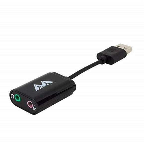 Antlion Audio USB Stereo Sound Card Adapter for Microphones and Headphones Compatible with PCs, PS4, and USB-Ready Devices Type-A USB to 3.5mm Audio and Mic Jacks
